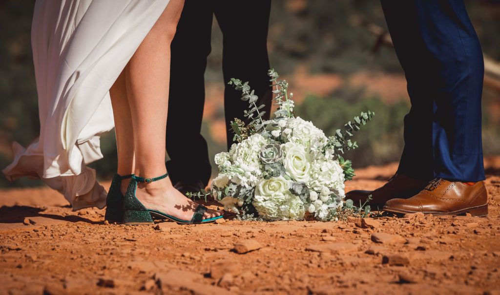 Aimee & Justin's Real Wedding at Lovers Knoll and Merry GO Round Sedona, Arizona - Flower Bouquet