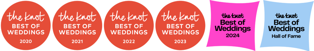 AZ Wedding Photographer - Honored with The Knot Best of Weddings 2020-2023 and Hall of Fame.