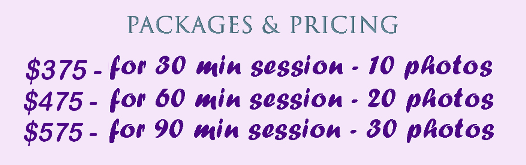 Inner Goddes Boudoir Packages & Pricing